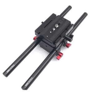 Shootvilla Universal Rail System 15mm Rod Support for EOS 5D Mark2 7D 550d t2i DSLR DV Camera HDV Video Film Shooting Movie (Black)