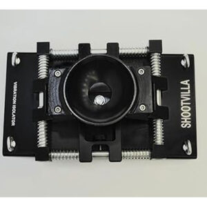Shootvilla Vibration Isolator 150mm Bowl Mount, Black, Spring-Loaded Camera Stabiliser with Metal Base
