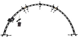 SHOOTVILLA Smooth 180 Degree Curved 1/2 Circle Video Camera Slider Track with motion control for Load Capacity Upto 15kg Movie Film Making Shoot Sony Nikon Canon lumix panasonic (SV-C-180-Jumbo-MC)