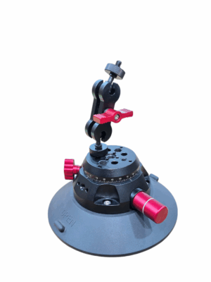 SHOOTVILLA 6" Camera Suction Mount with Ball Head Magic Arm, Metal Car Mount for Camera/Action Camera/Phone, Air Pump Vacuum Suction Cup on Car or Window Glass with 1/4" 3/8" ARRI Mounting Holes (SV-CM-6)