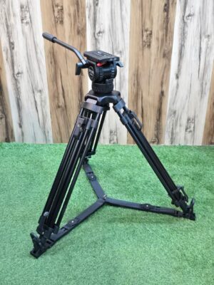 SHOOTVILLA Professional Heavy-Duty Video Tripod with Fluid Head – 1–8kg Load Capacity, Adjustable Tilt & Pan (±87° / -66°), Max Height 1800mm, for DSLR & Camcorders (SV-V8)