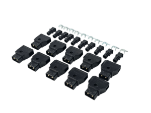 Shootvilla Male D-Tap Plug Connector for DSLR Rig Power Cable V-Mount Anton Battery Black 10pc